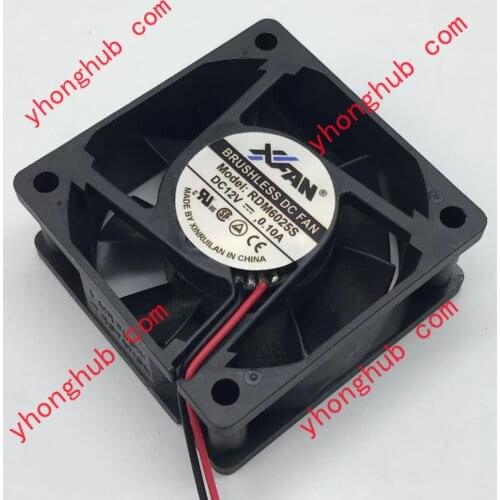 XFAN RDM6025S DC 12V 0.10A 60x60x25mm Server Cooling Fan