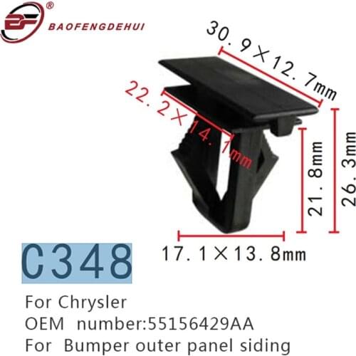Clips For Chrysler Dodge Durango Nitro Jeep Grand Cherokee Jeep Liberty 55156429AA Bumper Outer Panel Siding Fastener