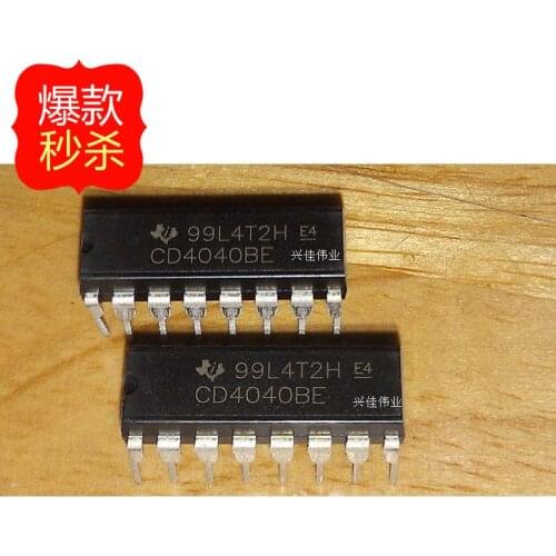 10PCS New CD4040 CD4040BE DIP-16 serial binary counter / divider