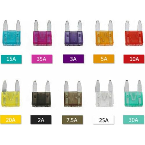 120pcs Mini Blade Fuse Assortment Set Auto Car Fuses Assorted Kit 2-35A + Puller