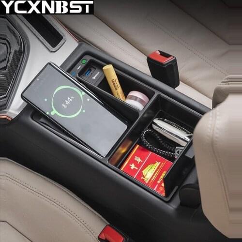 15W Car QI Wireless Charger Fast Charging Phone Charger FOR Audi A4 B9 A5 S4 S5 RS4 RS5 Car Armrest Box Charging Phone Holder