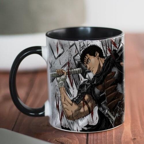 2021 BERSERK Mug 11oz Ceramic Anime Milk Tea Gift Cup and Mug Travel Cartoon Boy Friends Birthday Mugs Dropshipping