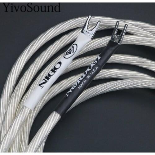 4pcs Hi-End Hifi audio, Nordost Odin Silver Plated Jumper wire, hifi speaker Jumper speaker cable