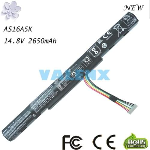Laptop Battery for Acer AS16A5K AS16A7K AS16A8K Aspire E15 E5-475G 523G 553G 573G 575G 774G E5-575 E5-575-59QB Series