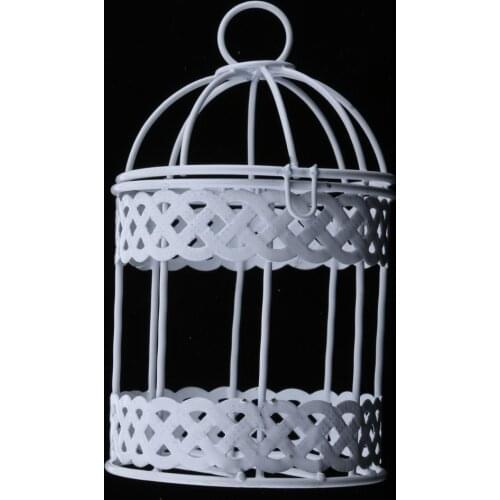 Rustic Romantic Iron Frame Birdcage Shape Succulent Pot ing Pot 7.5cm