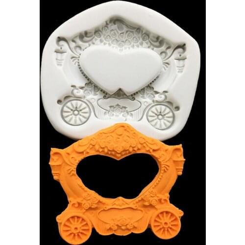 Baby Carriage Silicone Mold Sugarcraft Fondant Cake Decorating Tools Cupcake Chocolate Baking Mold