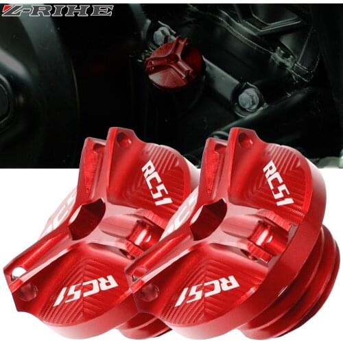 For Honda RC51 RVT1000 SP-1 SP-2 2000 2001 2002 2003-2006 high quality Moto Aluminum Engine Magnetic Oil Filter Drain Plug cover