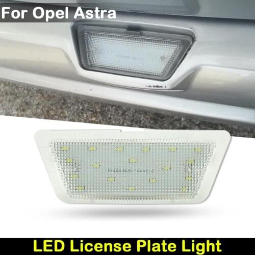 For Opel Astra G 1998 1999 2000 2001 2002 2003 2004 Car Rear White LED License Plate Light Number Plate Lamp
