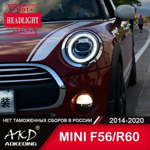 For Car MINI F56 F55 F57 Head Lamp 2014-2020 Car Accessory Fog Lights Day Running Light DRL H7 LED Bi Xenon Bulb R60 Headlights