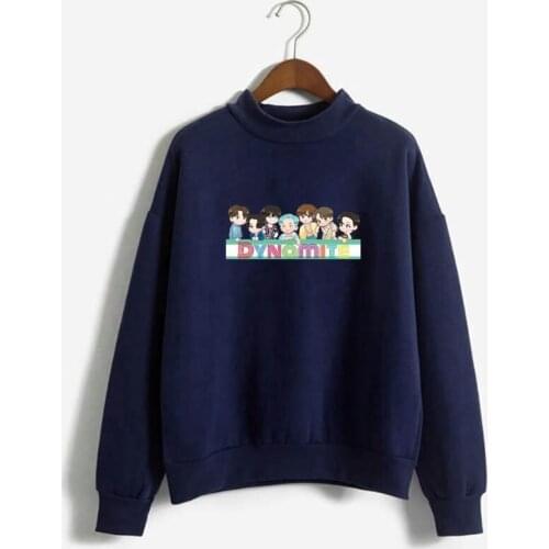 Hot Kpop Harajuku Hoodies Men Kawaii dynamite lover Be Printed Bangtan Boys Harajuku Sweatshirt Bat sleeve Black Unisex Male Top