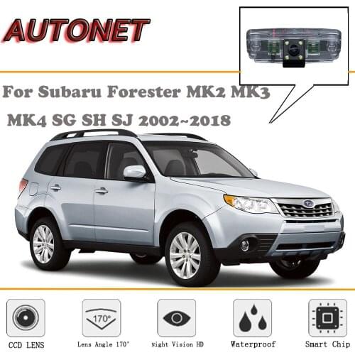 AUTONET Backup Rear View camera For Subaru Forester MK2 MK3 MK4 SG SH SJ 2002~2018/Night Vision/license plate camera