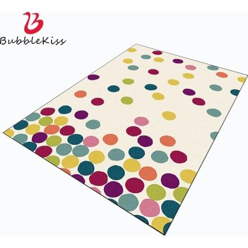 Bubble Kiss Modern Art Water Color Ball Pattern Carpet Soft Home Kids Room Floor Mats Anti-Slip Bedroom Decor Area Rugs 2021New
