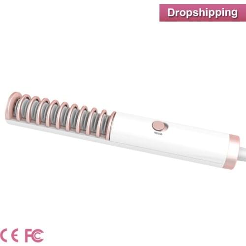 New2020 New Arrival Mini Hair Straightener Brush Beard Comb Flat Iron Styler Mini hair styling tool little comb for straigh