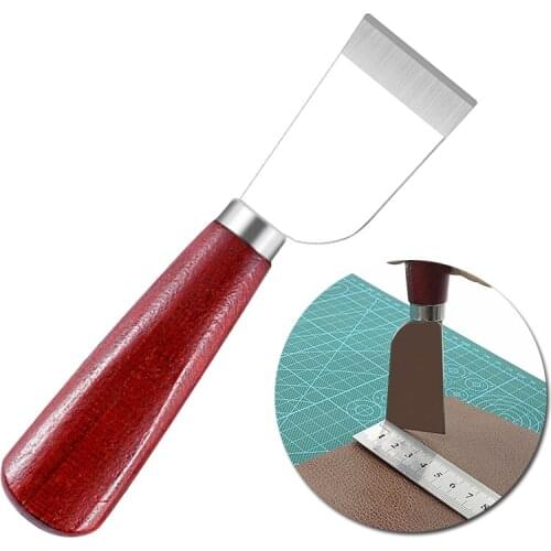 Nonvor Wooden Handle Cutting Trimming Edging Knife Leather Skiving Sharp Working Knife Cutter Accessory one knife DIY Tools