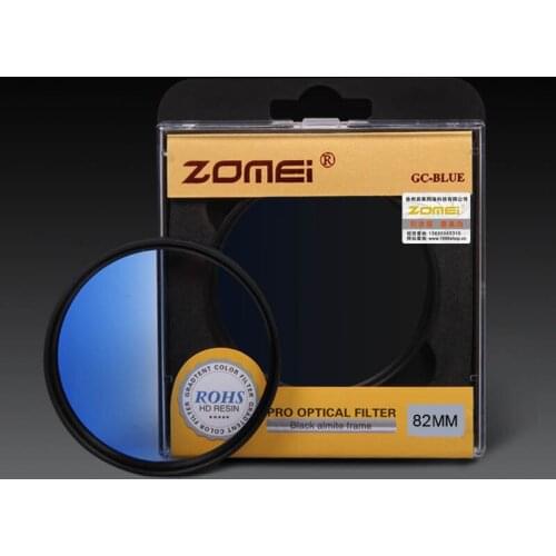 Zomei 52mm 55mm 58mm 62mm 67mm 72mm 77mm 82mm Optical Gradual Filter Graduated Blue Filter for Canon Nikon DSLR Camera lens