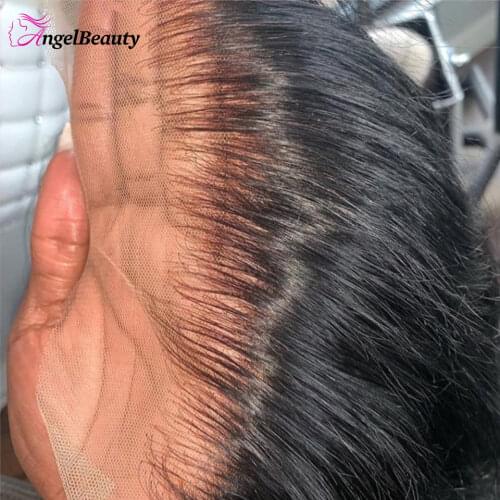 13X4 HD Transparent Natural Straight Lace Front Wig For Women Human Hair Wigs Black Virgin Remy Brazilian 4X4 Closure 30 Inch