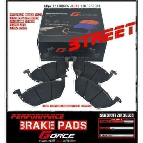 Front Gforce Street brake pads for SEAT Leon (1M1) 1.9 TDi