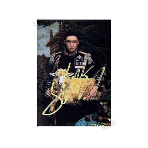 Signed EXO LAY autographed photo K-POP 6 inches free shipping 102017C
