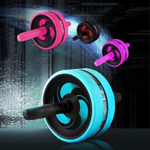 Abdominal Muscle Roller Unisex Mute Tpr Trainer Fitness Equipment Home Gym Home Exercise Bodybuilding Abdominal Wheel Training