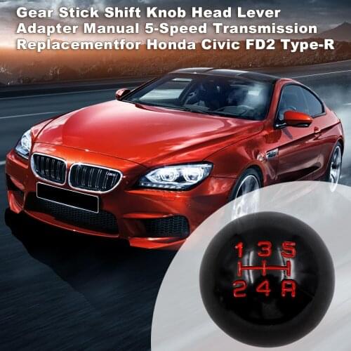 Gear Stick Shift Knob Head Lever Adapter Manual 5-Speed Transmission for Honda Civic FD2 Type-R car styling