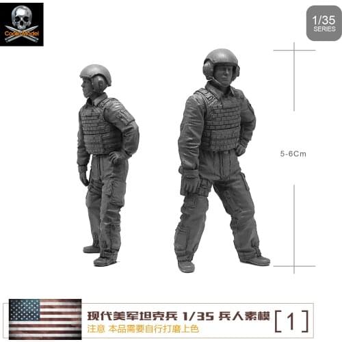 Modern US Army Tank Army 1:35 resin soldiers element model Y-B3