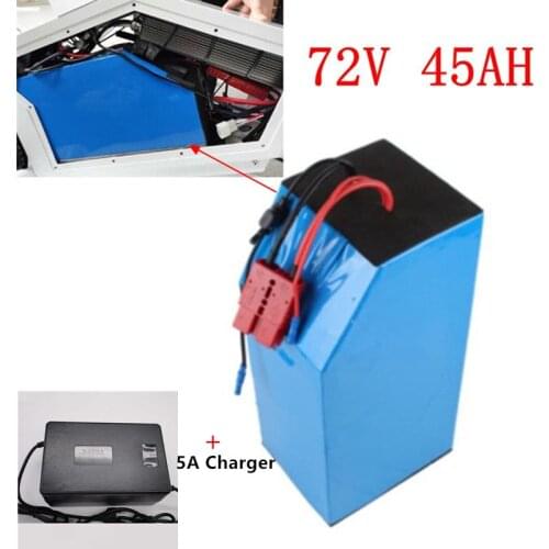 72V 45ah E bike tricycle motorcycle lead-acid refit Electric Bicycle Battery Lithium 72V 3000W 5000W 6000W with 5A charger