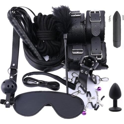 Adult Products Bdsm Sex Bondage Restraints Exotic Accessories Handcufs Anal Plug Vibrator Erotic Adult Toys Sex Toys for Couples