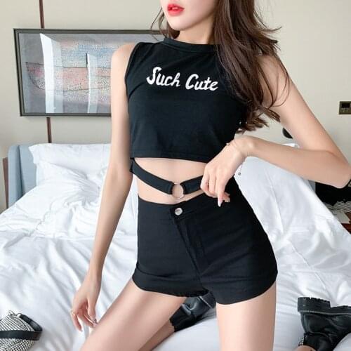 Womens Jazz Dance Costume Sexy Tops High Waist Pole Dance Shorts Bar Blub Dj Ds Singer Dancer Stage Wear Korean Style VDB3283