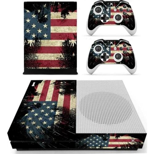 US America National Flag Skin Sticker Decal Cover For Xbox One S Console & Controllers For Xbox One Slim Skins Stickers Vinyl