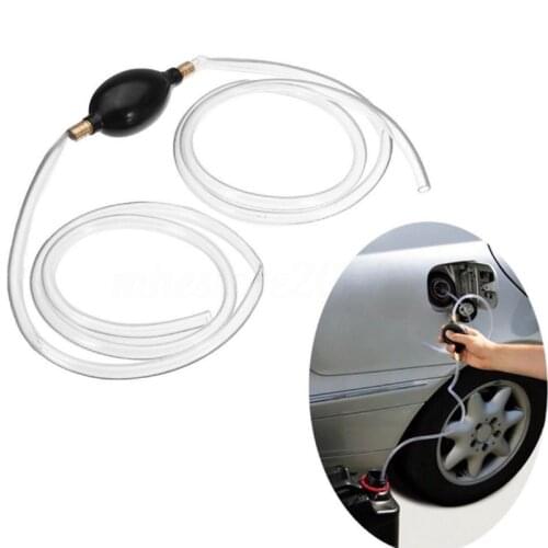 Car Fuel Gas Pump PVC Pipe Water Oil Transfer Pump Petrol Diesel Liquid Manual Pump Syphon Fuel Saver Auto Accessories