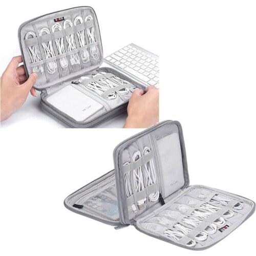 Travel Storage Bag Electronics USB Charger Case Data Cable Waterproof Bag Organizer /NO