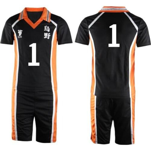 High School T-shirt Unisex Anime Haikyuu Karasuno Shorts Cosplay Costumes Hinata Kageyama Tobio Sawamura Daichi Costume