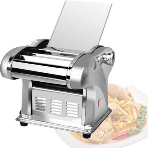 220V Pressing Flour Machine Home Electric Noodle Automatic Pasta Machine Stainless Steel Noodle Cutting Dumpling Skin Machine