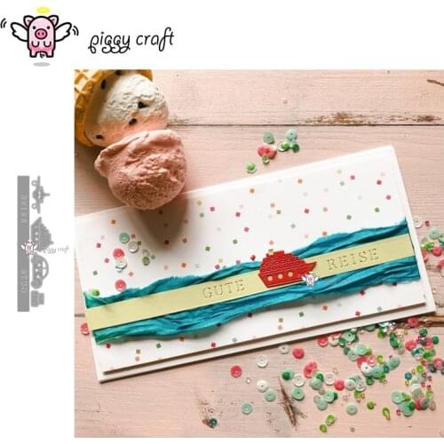 Piggy Craft metal cutting dies cut die mold Airplane ship car letter Scrapbook paper craft knife mould blade punch stencils dies