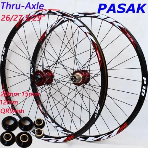 MTB Mountain Bike wheelset 26 27.5 29inch Bicycle wheels big hub 6 claws DH AM wheel 15mm 20MM 12MM 9MM Thru-axle wheelset Rim