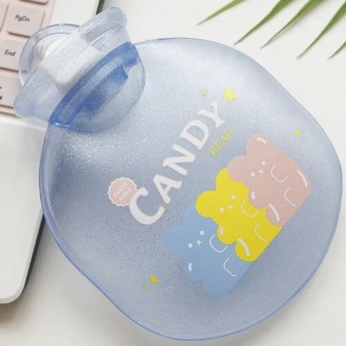 Cartoon Hand Warm Water Bottle Cute Mini Hot Water Bottles Mini Portable Hand Warmer Water Injection Storage Bag Women Gifts
