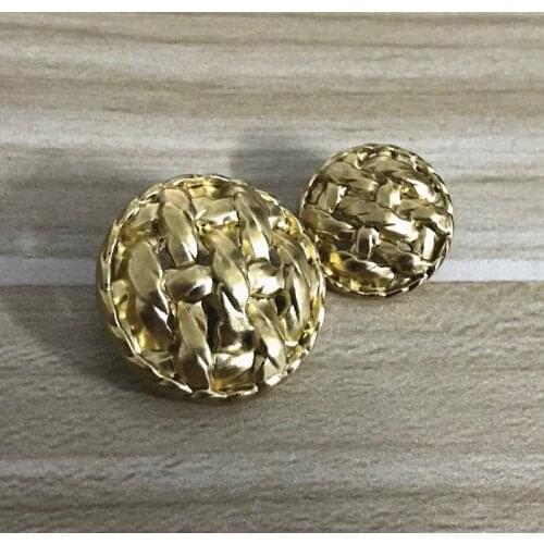 New arrival big golden weaving buttons for cloth,coat,sweater,skirt,dress DIY material 20mm/30mm 10 pieces a lot
