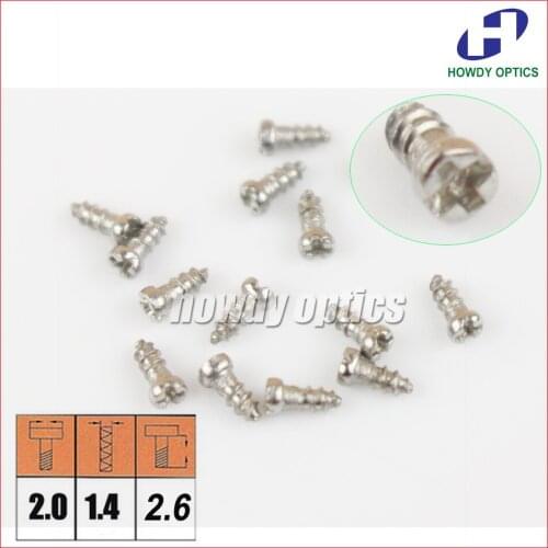Size 2.0x1.4x2.6mm Eyewear Optical Glasses Eyeglasses Screw Glasses Accessories For Nose Pads Arm