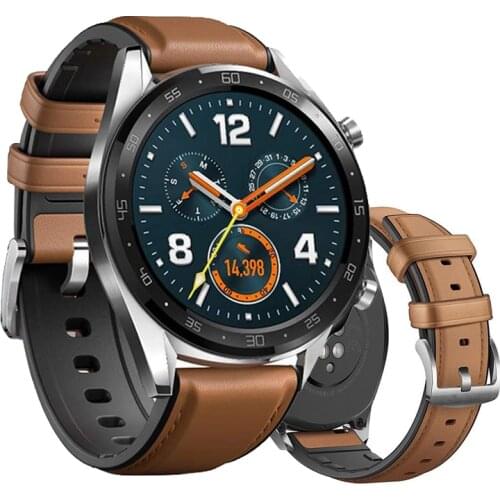 22mm Huawei Watch GT 2 Strap for samsung gear S3 Frontier galaxy watch 46mm band leather amazfit GTR 47mm/pace/stratos bracelet