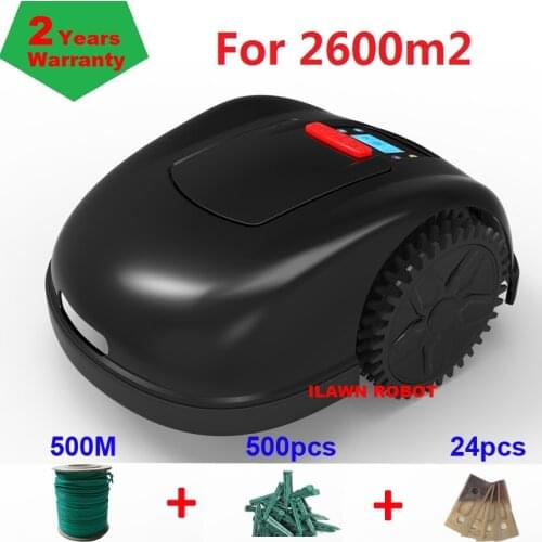 Smartphone WIFI App Control Robot Grass Cutting Machine E1600 with 500m wire+500pcs pegs+24pcs blade