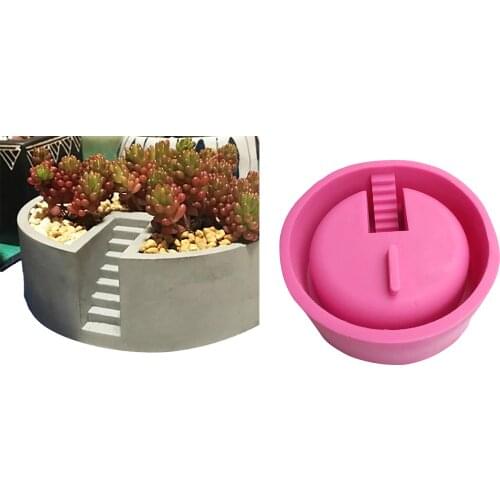 DIY Silicone Flower Pot Mold for Succulent Plants Planter Pot Mould Concrete Moulds Making Soap Handmade Mould Shape