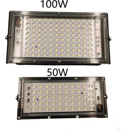 Led Flood Light AC 220V 230V 240V RGB Outdoor Floodlight Spotlight IP65 Waterproof 50W 100W LED Street Lamp Landscape Lighting