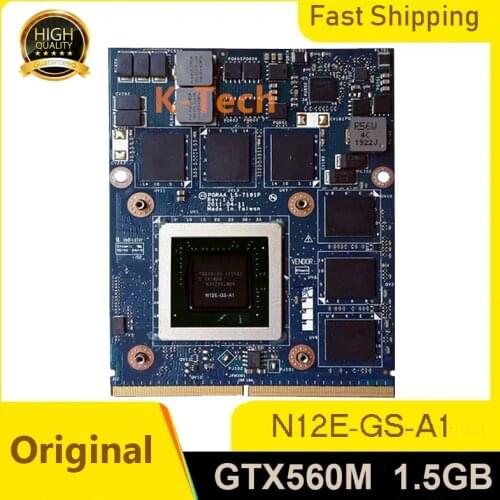 Original GTX 560M GTX560M K000127390 PGRAA LS-7191P 1.5G K000127390 VGA Video Card for TOSHIBA QOSMIO X770 X775 100% Working