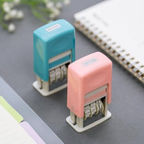 DIY Vintage Plastic Roll Stamp Month Date Wheel Stamps Diary Album Scrapbooking Stationery