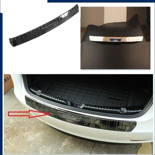 2021 Stainless Steel Trunk Outer guard plate for Tesla Model 3 Car Rear Bumper Guard Plate Cover Trim New Style Model3