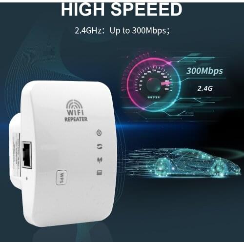 TISHRIC 2.4G Wifi Repeater Network Extender Router 300Mbps Wireless Repeater Wifi Booster Wi-fi Extender Signal Amplifier Router