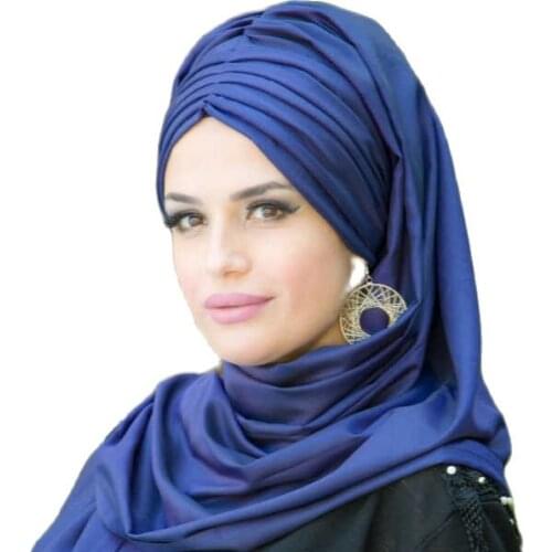 Muslim Women Hijab Cotton Underscarf Stretch Hijab Turban Headwrap Underscarf Cap Shawl Islamic Scarf Inner Hijabs Bonnet