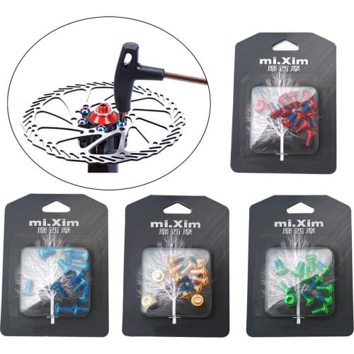 12Pcs M5x8mm Screw Water Bottle Cage T25 Brake Rotor Bolts Bicycle Hardware