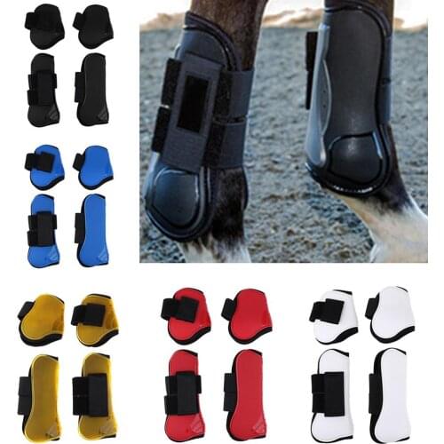 2 Pairs Horse Tendon Fetlock Boots Equestrian Sports Jumping Legs Protection Boots Lightweight Horse Protective Gears Equipment
