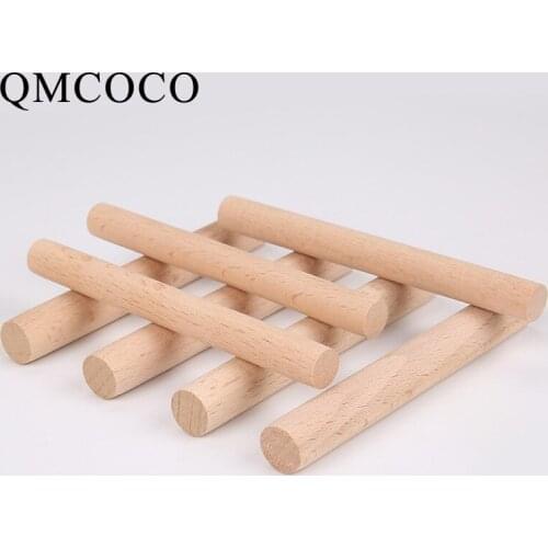 5Pcs DIY Round Beech Sticks Wooden Counting Rods Educational Toys Wooden Crafts Jewelry Clothes Accessories Tools Woodworking